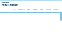 Tablet Screenshot of knauss-reisen.de